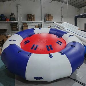 Juguete Acuático Inflable Saturn Rocker Crazy, Tubo Remolcable Giratorio de PVC, Bote Inflable Giratorio Tipo OVNI - Product Image 2