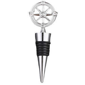 Bouchon de bouteille créatif en or avec design boussole, boîte cadeau - Product Image 5