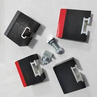 Barre d'impact résistante à l'usure pour convoyeur minier 75*100*1800mm avec caoutchouc noir UHMWPE 12,5mm