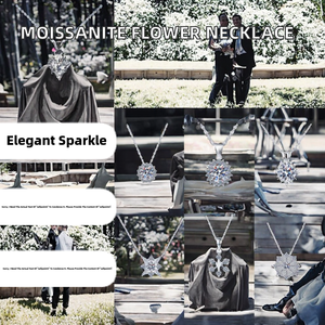 สร้อยคอจี้รูปหัวใจเพชรโมอิสซาไนต์ทรงบริลเลียนต์ 0.5 กะรัต ดีไซน์ใหม่ ขายส่ง เครื่องประดับคุณภาพสูง เงินแท้ S925 - Product Image 2