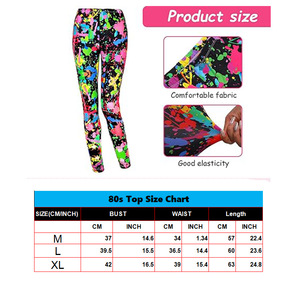 Conjunto Ecowalson de 12 piezas para mujer, camiseta de red de los años 80, chaleco, mallas y accesorios para traje, estilo de personaje de princesa - Product Image 3