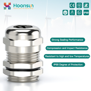 IP68 tingkat kuningan beberapa lubang masukan tegangan rendah kabel kelenjar M12-X1.5-M63-X1.5 ukuran luar ruangan saluran logam penyegelan - Product Image 5