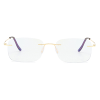 7010 1pc métal carré cadre bleu lumière bloquant bonne qualité presbytie mode unisexe lunettes correctives lunettes de lecture
