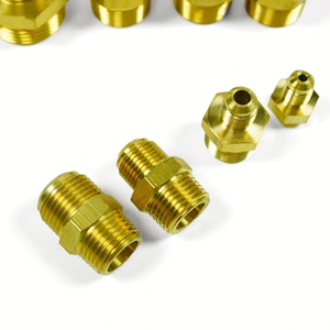 Đầu nối ống nước bằng đồng thau thẳng, mềm, kiểu nối núm vú, dùng cho cấp nước, ren BSP/G, bề mặt nhẵn, đầu lục giác, thương hiệu YQ - Product Image 5