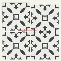 Carrelage mural et de sol intérieur moderne en émaux de style Wabi Sabi 200x200mm, tons terreux, hexagonal VIET HUONG