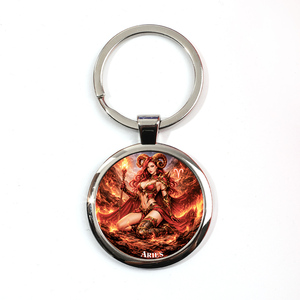 Llaveros de Aleación de Zinc con los 12 Signos del Zodíaco, Venta al Por Mayor, Personalizables, Horóscopo, Astrología, Diosa, para Tiendas de Regalos - Product Image 6
