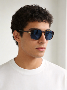 Gafas de sol para hombre, montura cuadrada de plástico, lentes con protección UV 100%, estilo informal a la moda, cualquier color disponible - Product Image 1