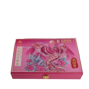 Caja de regalo de dulces comprimidos con forma de rosa, caja de almacenamiento cuadrada de madera con tapa abatible, con logo imprimible, para exhibir joyas - Product Image 5
