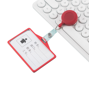 <span class=keywords><strong>Porte</strong></span>-cartes Professionnel Métallique <span class=keywords><strong>avec</strong></span> Enrouleur de <span class=keywords><strong>Badge</strong></span> Rétractable en Plastique pour Personnel Hospitalier, Travailleurs Médicaux et <span class=keywords><strong>Clip</strong></span> Étui Carte d'Identité - Product Image 3