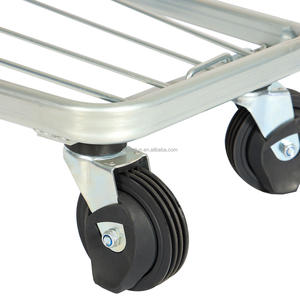 जलरोधक जस्ती जस्ती इस्पात 4-पहिया हाथ ट्रॉली जाल मंच भारी शुल्क संक्षारण सुरक्षा - Product Image 4