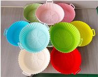 Moules de cuisson en silicone sans nourriture sans BPA doublures de gâteau réutilisables accessoires de friteuse à Air outils de cuisine commerciaux jetables cuisson