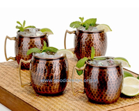 Dernière conception 100% pur fait à la main Moscou Mule cuivre tasses en gros martelé bière tasse | Tasses pour toute boisson réfrigérée cadeau unique