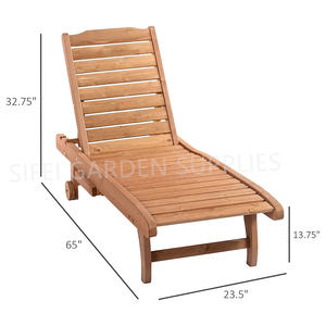 <span class=keywords><strong>Chaise</strong></span> <span class=keywords><strong>longue</strong></span> en bois moderne pour patio, <span class=keywords><strong>chaise</strong></span> berçante d'extérieur - Product Image 6