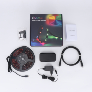 Banqcn Smart Sync Moniteur d'écran HDMI2.0 4K Musique RGBIC <span class=keywords><strong>LED</strong></span> Changement de couleur Rétro-éclairage <span class=keywords><strong>Ambilight</strong></span> 65in TV <span class=keywords><strong>Led</strong></span> Strip Lights - Product Image 1