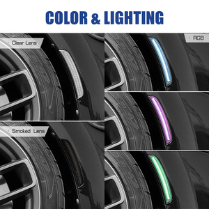 Светодиодные RGB-фонари для передних и задних крыльев, бамперов и боковых габаритных огней для Dodge Charger 2015-2023, без ошибок Canbus, Plug-and-Play, указатели поворота - Product Image 2