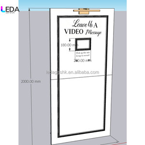 Accesorios para Fiestas de Boda, Fondo de PVC Blanco para Libro de Visitas de Audio, Fondo para Video con Micrófono - Product Image 4