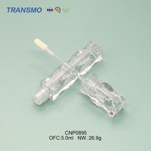 Conteneur d'huile à lèvres avec logo personnalisé 5 ml Tubes de gloss à lèvres transparents ondulés Emballage en plastique pour blush Emballage de gloss à lèvres en gros - Product Image 5