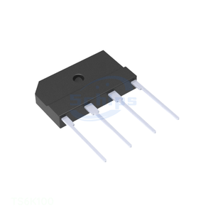 4-SIP, TS4K In Stock Electronic Componente Diodes BRIDGE RECT 1PHASE 1KV 6A TS4K TS6K100 - Product Image 1