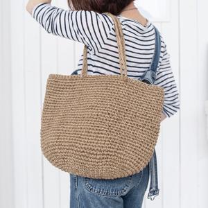 Bolso de hombro de yute de ganchillo Romar/bolso de mano/bolso de compras bolsas de Yute natural hechas en Vietnam - Product Image 5