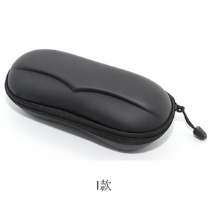 Đen Seashell cổ điển bán cứng Kính Mắt kính mát trường hợp sang trọng PU da dây kéo trường hợp với biểu tượng tùy chỉnh kính bao bì hộp - Product Image 4
