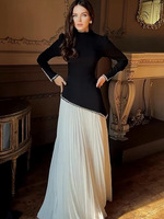 Robe de luxe semi-extravagante ornée de paillettes et de diamants, avec lacets, style islamique, longue robe, jalabiya, kaftan, abaya pour l'Aïd