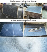 Machine professionnelle de séparation du verre des modules photovoltaïques pour l'élimination des couches de verre solaire usagées