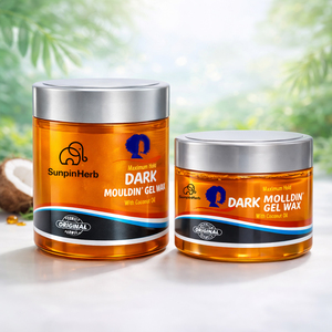 Cera en Gel de Aceite Marroquí 250ml Orgánica Herbal Fijación Media Sin Residuos para Peinado de Cabello Rizado, Trenzas y Locs - Product Image 2