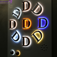 Vente chaude 3d Led Alphabet Lettres Logo Personnalisé Enseigne D'affaires Lumières Extérieures Led Numéro De Maison Adresse Numéros Illuminés