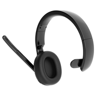 Casque Bluetooth sans fil pour camionneur, fonction de sourdine à une touche, micro à réduction de bruit, casque professionnel pour chauffeur de camion, appels mains libres