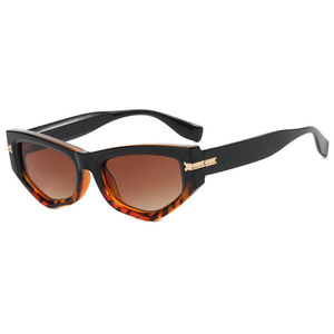 Lunettes de soleil œil de chat pour femmes, protection UV400, monture PC, type 3, imprimé léopard, style urbain tendance - Product Image 3