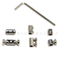 Vente directe d'usine Serrure à fil bidirectionnelle Connecteurs de pince à boucle de câble métallique réglable Kit de Suspension Pince de câble bidirectionnelle