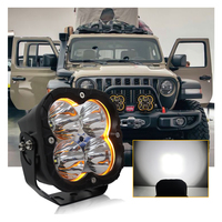 Offroad Light 12v 24v 5 pouces 80w Led Brouillard Conduite Lumière avec Blanc Jaune DRL Lumières