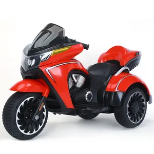 Cool Light 12V Battery Children Electric Tricycle Motorbike Kids Driving Ride On Car Toys Electric Motorcycle For Kids