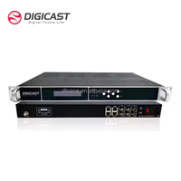 Modulador de Cabecera CATV Digital RF ISDB-T/DVB-T/ATSC de 24 Canales con Entrada 6*ASI y hasta 180 PIDs, Compatible con RTMP/HTTP/RTSP/HLS/SRT