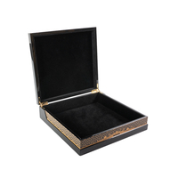 Boîte en bois laquée piano SAWTRU pour coffret cadeau du Ramadan, coffret cadeau de l'Aïd, emballage de luxe pour dattes, chocolats et noix, boîte en bois