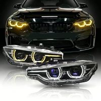 Faros Delanteros LED para Automóvil, Aptos para BMW Serie 3 F30, Conjunto de Faros 2013-2018 F30 F35, Luces LED para Automóvil