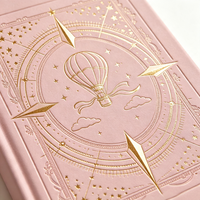Cuaderno Personalizado A5 con Tapa Dura, Grabado en Relieve con Lámina Dorada, Diario con Forro de Cuero PU, Regalo