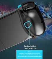 Manette de jeu extensible D3 D5 D6 D8 pour Switch, contrôleur de jeu sans fil BT avec boucles pour PC Android IOS, poignée de joystick
