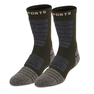 Chaussettes d'hiver en laine antibactérienne 3A Chaussettes épaisses en éponge Cross Border Hiking Warm Casual <span class=keywords><strong>Ski</strong></span> Anti Slip Basketball Socks - Product Image 5