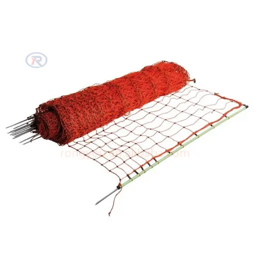 Electric Fence Netting Poultry net chicken fence netting for chicken /sheep /goat netting with double spikes