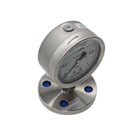 YNTP-100BMF Stainless Steel Shock Resistant Diaphragm Pressure Gauge Flange Manometer 4'' for Water Treatment System