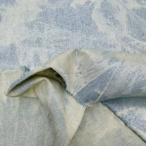 300g di tessuto <span class=keywords><strong>Denim</strong></span> metallizzato tinto in cravatta e argento con Design irregolare e nuvoloso per ragazze - Product Image 4