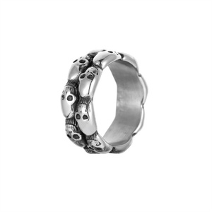 Anillo de Dedo Vintage de Moda, Anillo de Calavera de Águila de Acero Inoxidable Daitny - Product Image 4