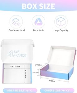 Hộp giấy với cửa sổ logo của riêng bạn các nhà sản xuất nhỏ sóng vàng vẻ đẹp gấp các tông màu trắng tùy chỉnh hộp giấy - Product Image 3