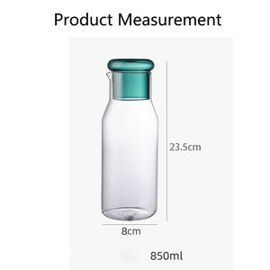 Caraffa in Vetro Borosilicato Resistente al Calore con Coperchio Rimovibile, Versatile per Caffè, <span class=keywords><strong>Limonata</strong></span> e Infusi Freddi - Product Image 6
