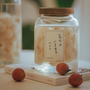 Lọ Thủy Tinh Borosilicate Cao Rỗng Lọ Thủy Tinh Độc Đáo Có Nắp Gỗ Keo - Product Image 5