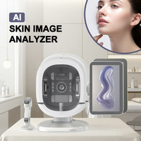 3D AI Magic Mirror Bitmoji HD Skin Analysis Machine Professional Full Face Skin Moisture Blackhead Detection UV Skin Analyzer