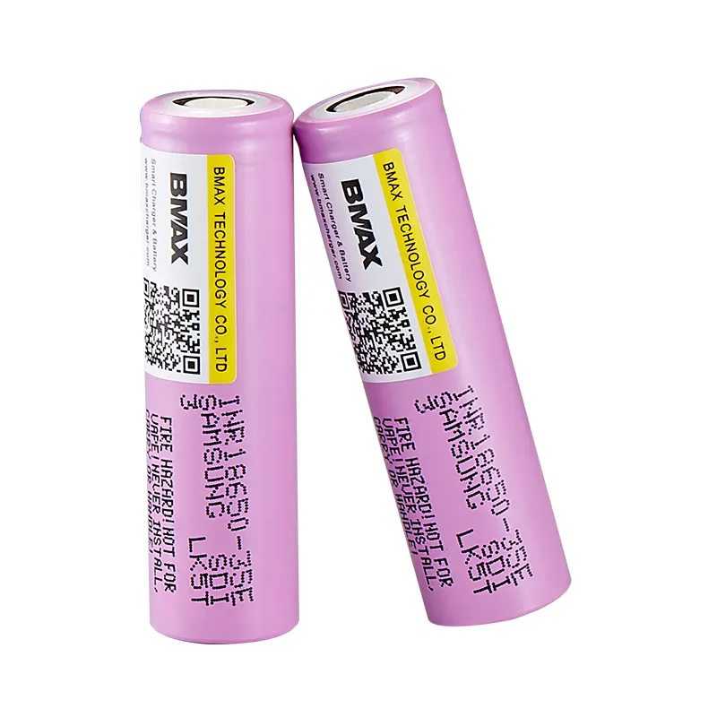 INR18650-35E 3500MAh Baterai Li-ion Isi Ulang 3.7V Masa Pakai Silinder Siklus Panjang Sel Baterai Lithium Ion Kapasitas Tinggi