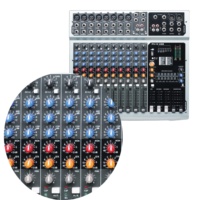 Mélangeur audio professionnel amplificateur système de sonorisation console numérique mélangeur de production musicale dj alimenté audio