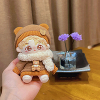 Personnalisé 10cm dessin animé mignon peluche coton poupée personnalisé kpop idole peluche poupée pendentif vêtements accessoires amovible